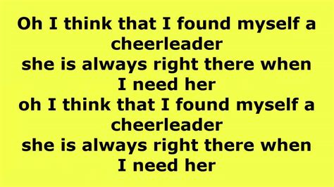 cheer leader lyrics